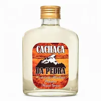 Cachaça Ouro da Pedra Envelhecida de Bolso 160ml | Cachaça Mini para Padrinhos e Presentes - imagem 1