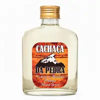 Cachaça Ouro da Pedra Envelhecida de Bolso 160ml | Cachaça Mini para Padrinhos e Presentes - imagem 1