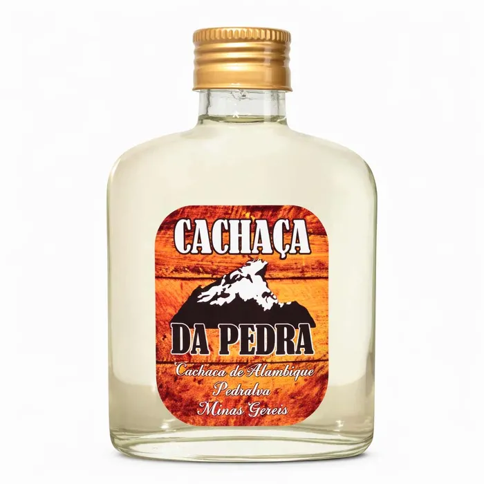 Cachaça Ouro da Pedra Envelhecida de Bolso 160ml | Cachaça Mini para Padrinhos e Presentes