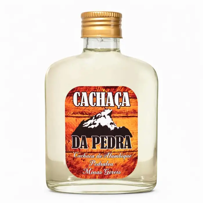 Cachaça Ouro da Pedra Envelhecida de Bolso 160ml | Cachaça Mini para Padrinhos e Presentes