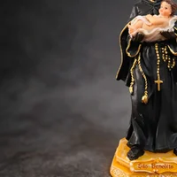 Imagem de São Benedito de Resina - 19 cm | Comprar na Lojinha Uai - imagem 3