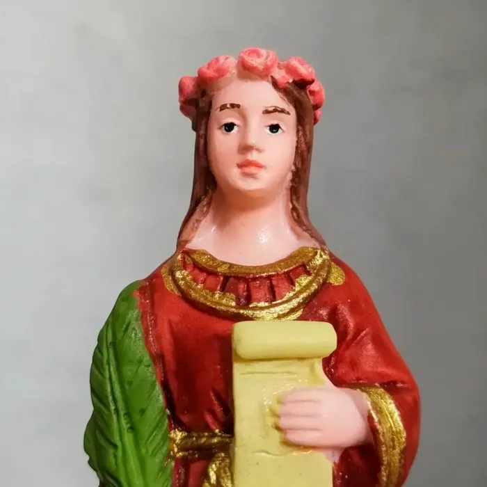 Imagem de Santa Cecília de Resina - 9 cm | Comprar na Lojinha Uai