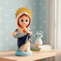 Imagem do Sagrado Coração de Maria Infantil de Resina | Lojinha Uai - imagem 2