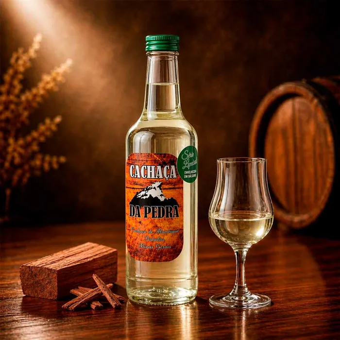 Cachaça da Pedra Envelhecida em Bálsamo 275ml | Comprar na Lojinha Uai
