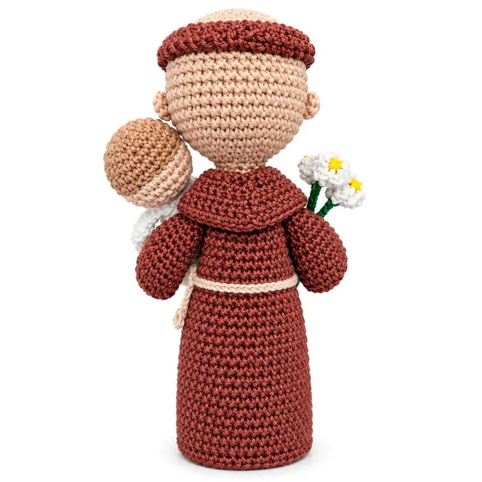 Amigurumi de Santo Antônio de Crochê - 22 cm | Comprar na Lojinha Uai