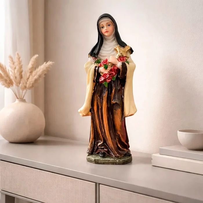 Imagem de Santa Terezinha de Resina - 18 cm | Comprar na Lojinha Uai