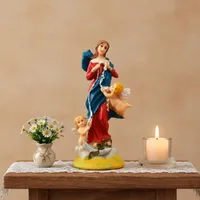 Imagem de Nossa Senhora Desatadora dos Nós de Resina - 15 cm | Comprar na Lojinha Uai - imagem 3