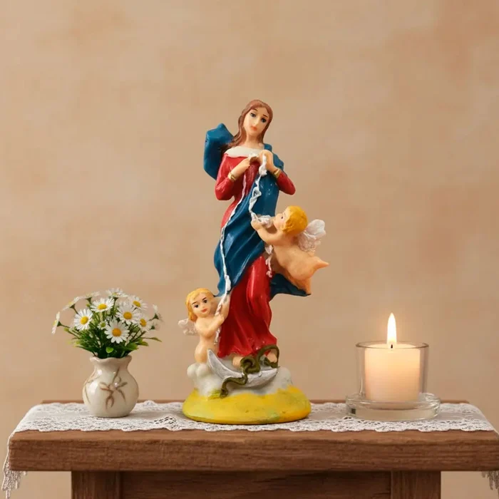 Imagem de Nossa Senhora Desatadora dos Nós de Resina - 15 cm | Comprar na Lojinha Uai