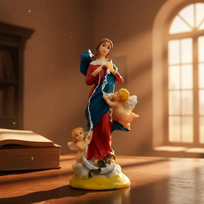 Imagem de Nossa Senhora Desatadora dos Nós de Resina - 15 cm | Comprar na Lojinha Uai