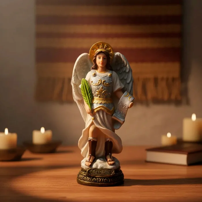 Imagem de São Gabriel Arcanjo de Resina - 15 cm | Comprar na Lojinha Uai