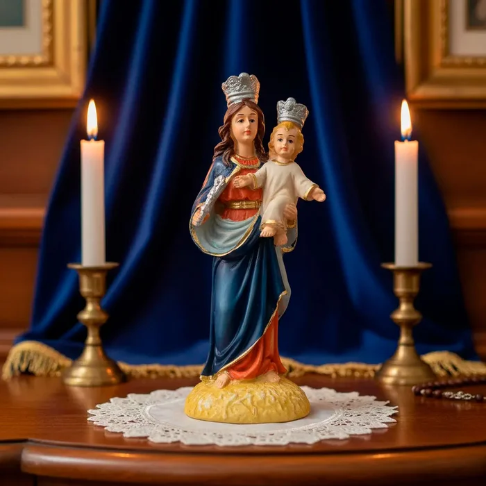 Imagem de Nossa Senhora Auxiliadora de Resina - 15 cm | Comprar na Lojinha Uai