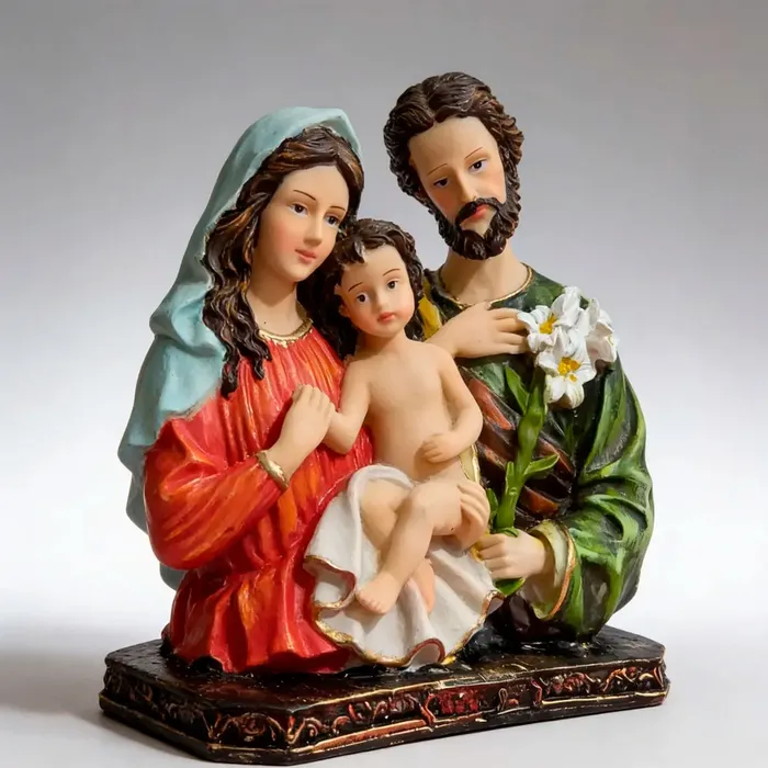 Imagem do Busto da Sagrada Família de Resina | Comprar na Lojinha Uai