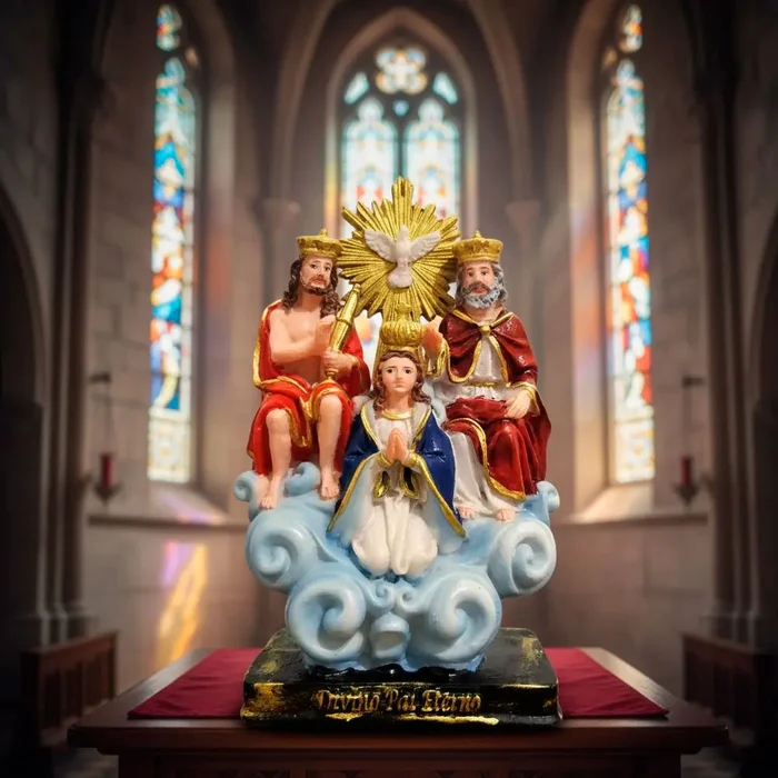 Imagem do Divino Pai Eterno de Resina - 16 cm | Comprar na Lojinha Uai