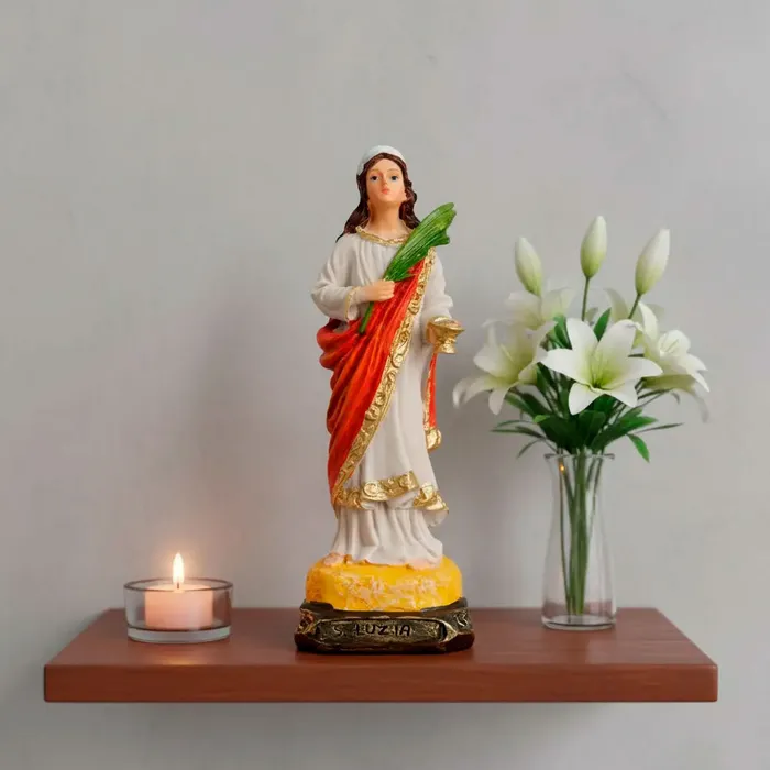 Imagem de Santa Luzia de Resina - 15 cm | Comprar na Lojinha Uai