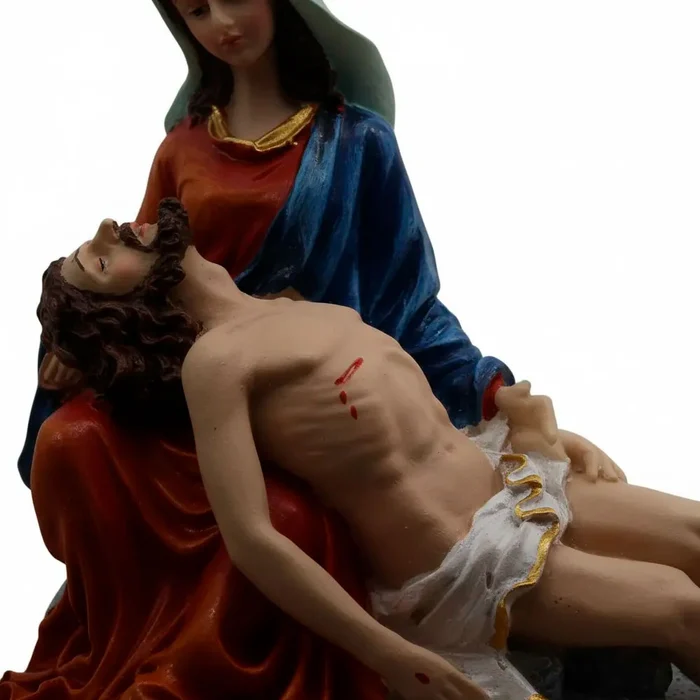 Imagem da Nossa Senhora da Piedade Pietá de Resina - 15 cm | Comprar na Lojinha Uai