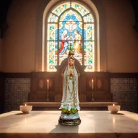 Imagem de Nossa Senhora de Fátima de Resina - 15 cm | Comprar na Lojinha Uai - imagem 2