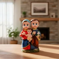 Imagem da Sagrada Família Infantil de Resina - 8 cm | Comprar na Lojinha Uai - imagem 2