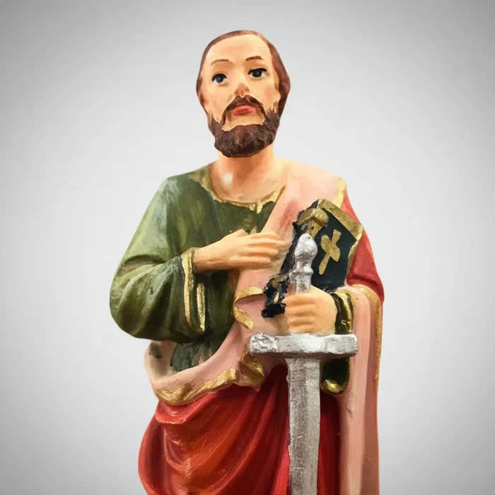 Imagem de São Paulo Apóstolo de Resina - 15 cm | Comprar na Lojinha Uai