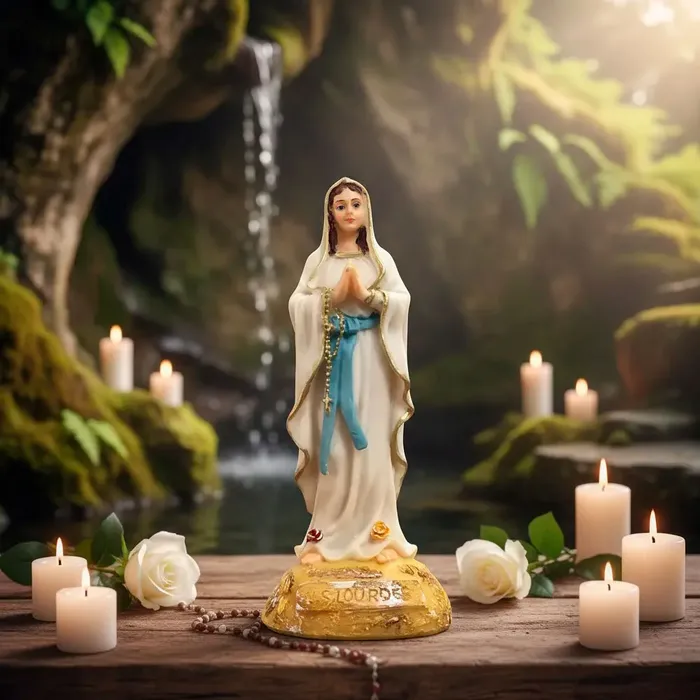 Imagem de Nossa Senhora de Lourdes de Resina - 15 cm | Comprar na Lojinha Uai