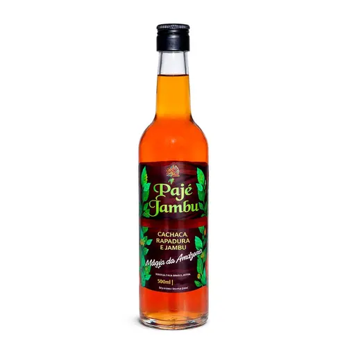 Kit Cachaça de Jambu com Caixa de Presente 500 ml - Pajé Jambu