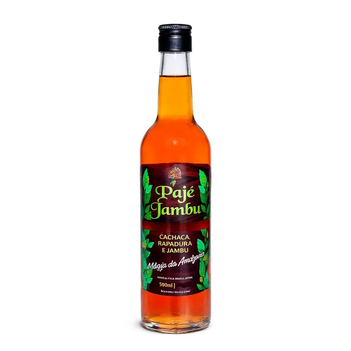 Kit Cachaça de Jambu com Caixa de Presente 500 ml - Pajé Jambu | Comprar na Lojinha Uai