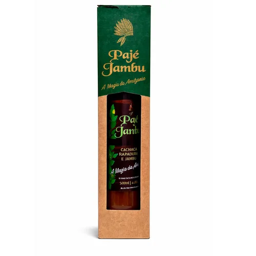Kit Cachaça de Jambu com Caixa de Presente 500 ml - Pajé Jambu