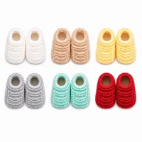 Kit Bebê Unissex com 6 Sapatinhos de Tricô - 0 a 3 meses RN | Comprar na Lojinha Uai - imagem 1