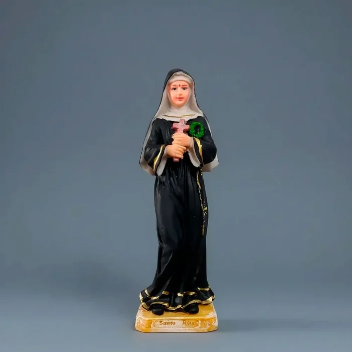 Imagem de Santa Rita de Cássia de Resina - 20 cm | Comprar na Lojinha Uai