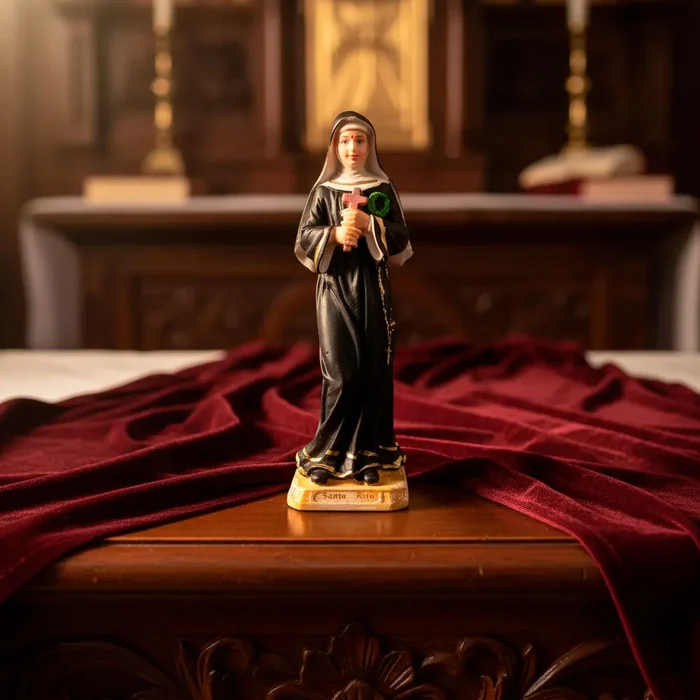 Imagem de Santa Rita de Cássia de Resina - 20 cm | Comprar na Lojinha Uai