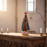 Imagem de Nossa Senhora Aparecida de Resina - 20 cm | Comprar na Lojinha Uai - imagem 2
