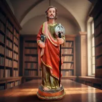 Imagem de São Judas Tadeu de Resina - 9 cm | Comprar na Lojinha Uai - imagem 2