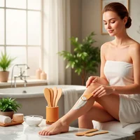 Kit Espátulas Corporais de Bambu com Suporte | Comprar na Lojinha Uai - imagem 3