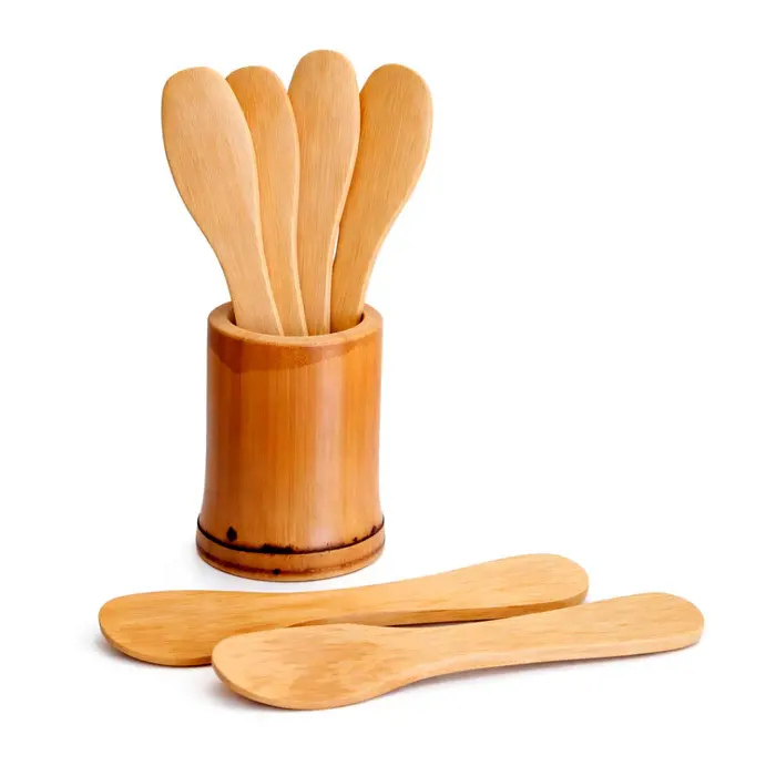 Kit Espátulas Corporais de Bambu com Suporte | Comprar na Lojinha Uai