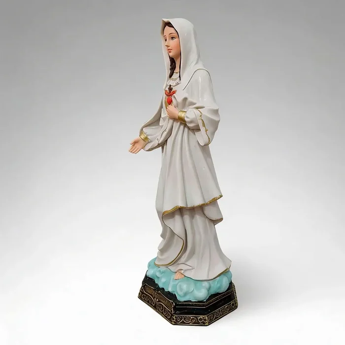Imagem do Sagrado Coração de Maria de Resina - 30 cm | Comprar na Lojinha Uai