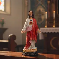 Imagem do Sagrado Coração de Jesus de Resina - 30 cm | Comprar na Lojinha Uai - imagem 2