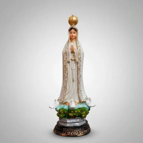 Imagem de Nossa Senhora de Fátima de Resina - 30 cm