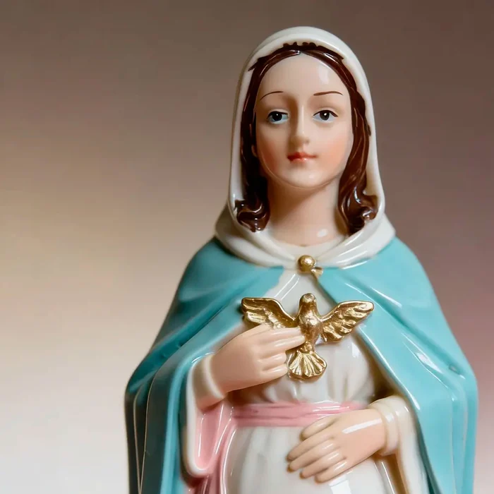 Imagem de Nossa Senhora Grávida de Resina - 15 cm | Comprar na Lojinha Uai