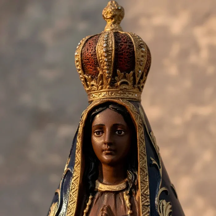 Imagem de Nossa Senhora Aparecida de Resina - 30 cm | Comprar na Lojinha Uai