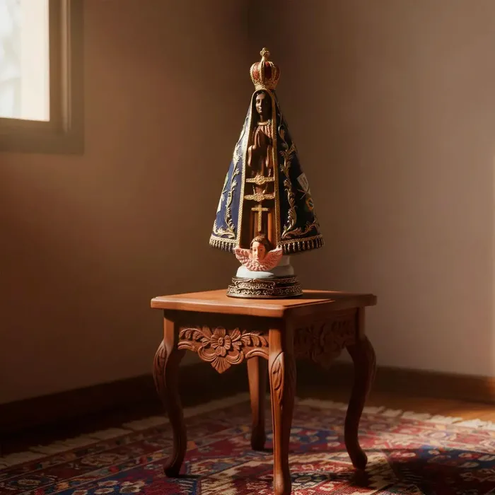 Imagem de Nossa Senhora Aparecida de Resina - 30 cm | Comprar na Lojinha Uai