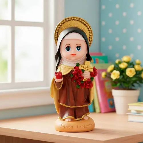 Imagem de Santa Terezinha Infantil de Resina - 15 cm