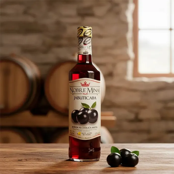  Cachaça com Jabuticaba 670 ml - Nobre Minas | Comprar na Lojinha Uai