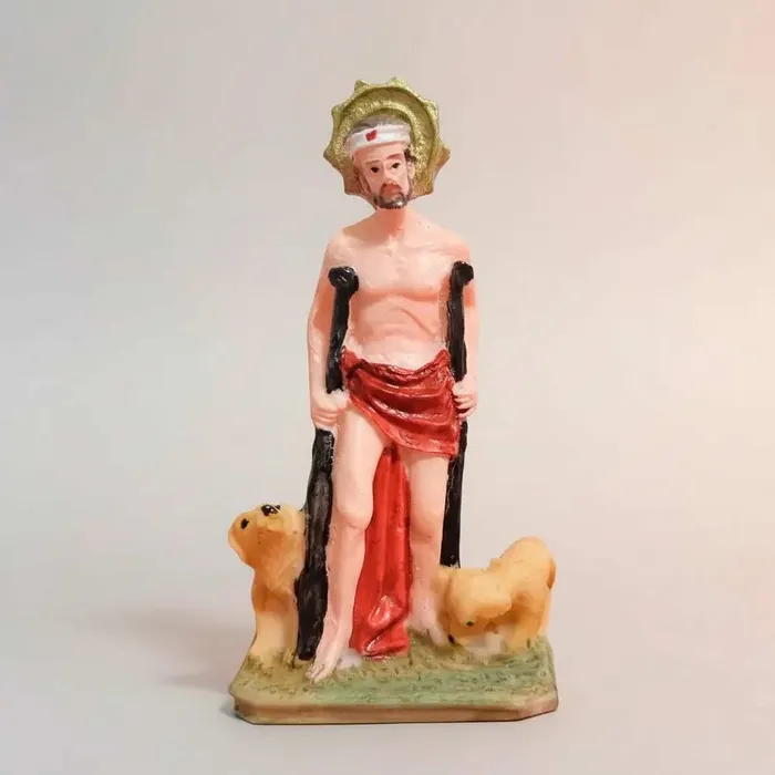 Imagem de São Lázaro de Resina - 9 cm | Comprar na Lojinha Uai