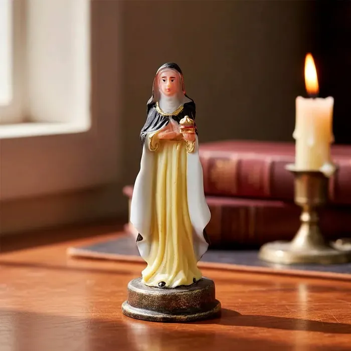 Imagem de Santa Edwiges de Resina - 9 cm | Comprar na Lojinha Uai