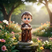 Imagem de São Francisco de Assis Infantil de Resina - 15 cm | Lojinha Uai - imagem 3