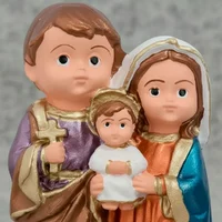 Imagem Infantil da Sagrada Família de Borracha Inquebrável - 15 cm | Comprar na Lojinha Uai - imagem 4