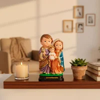 Imagem Infantil da Sagrada Família de Borracha Inquebrável - 15 cm | Comprar na Lojinha Uai - imagem 3