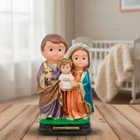 Imagem Infantil da Sagrada Família de Borracha Inquebrável - 15 cm | Comprar na Lojinha Uai - imagem 2