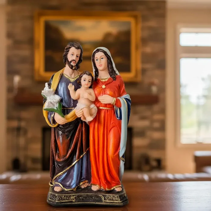 Imagem da Sagrada Família de Resina - 20 cm | Comprar na Lojinha Uai