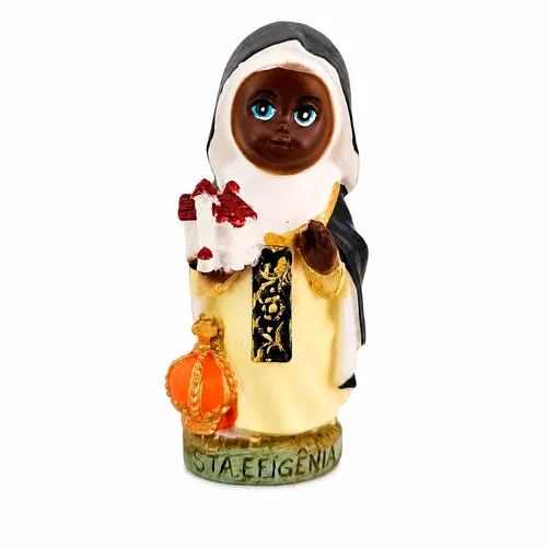 Imagem de Santa Efigênia Infantil de Resina - 8 cm