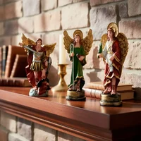 Kit Trio de Arcanjos São Miguel São Rafael São Gabriel de Resina | Comprar na Lojinha Uai - imagem 2